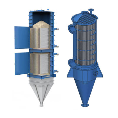 Transfert de chaleur efficace échangeur de chaleur en plaque solide en vrac fonctionnement continu Flux de gaz solide en deux phases